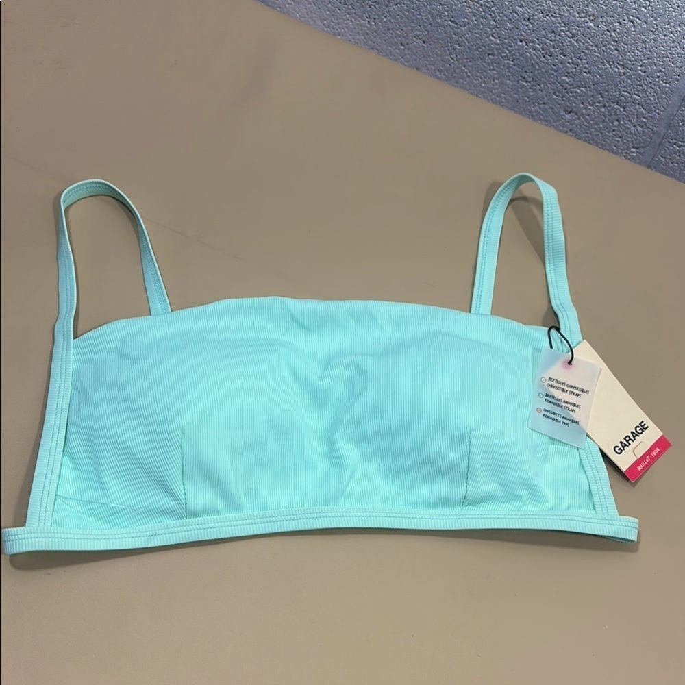 NWT Garage Light green Bralette / swim padded top​​​​